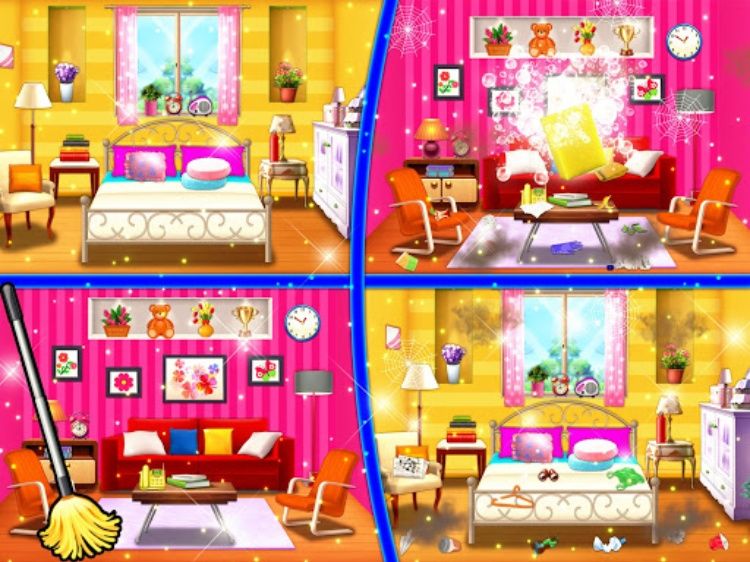 Princess House Cleanup Game