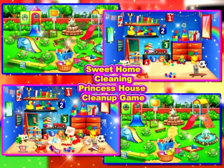 Princess House Cleanup Game
