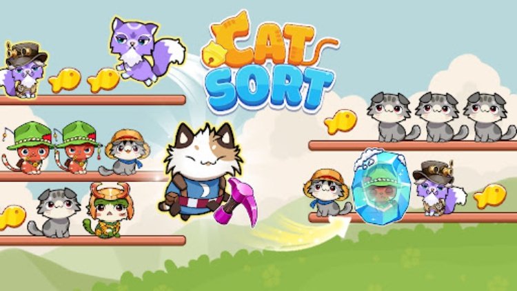 Cat Sort Color Puzzle Game