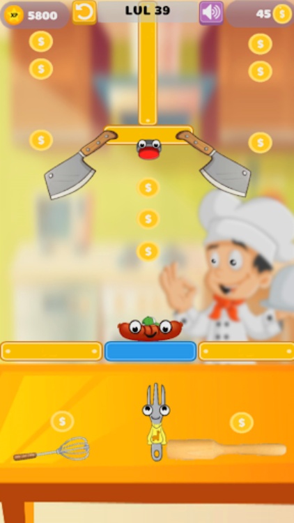 Catch a Sausage Physic puzzle