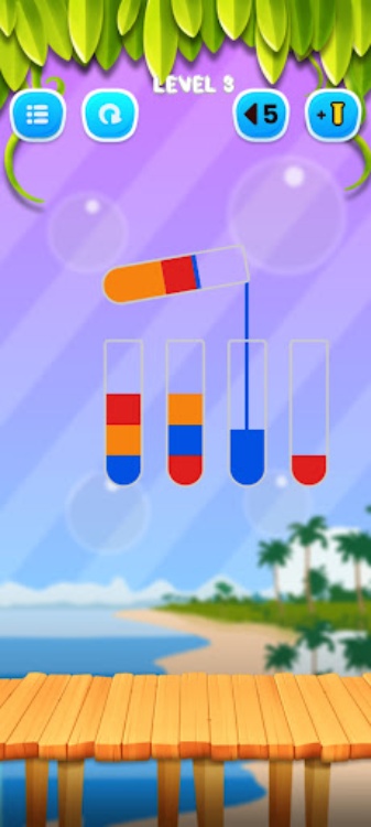 色球排序列表拉动游戏