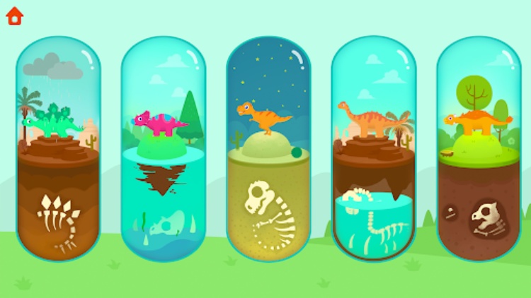 挖掘侏罗纪  驾驶玩具赛车，拼图恐龙化石儿童游戏