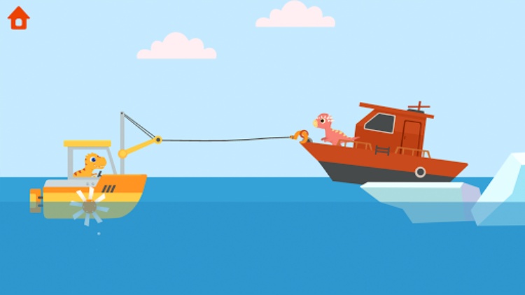 恐龙巡逻艇  驾驶摩托艇，海岸警察出发救援！