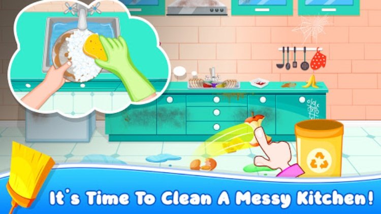 Sweet House Cleaning Game