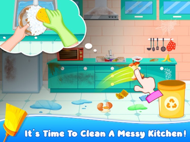 Sweet House Cleaning Game