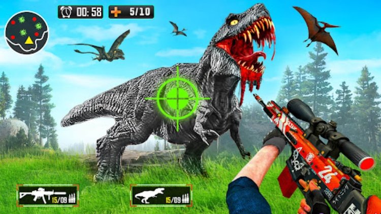 Wild Dinosaur Hunting Gun Game