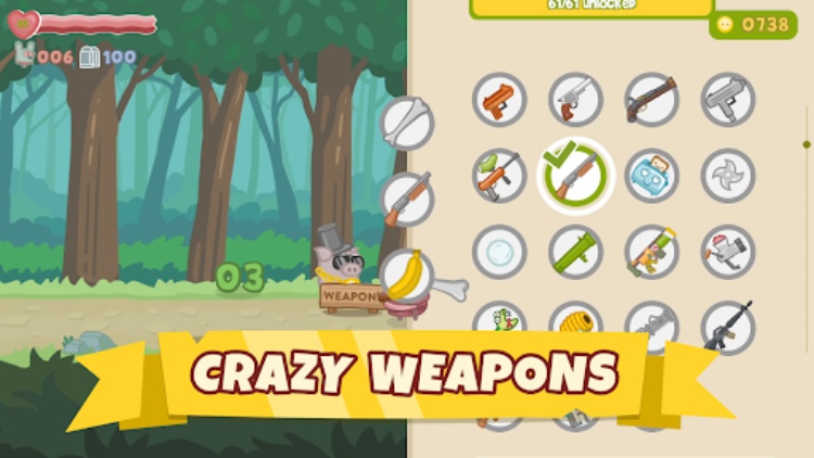 Bacon May Die 趣味格斗和射击游戏"