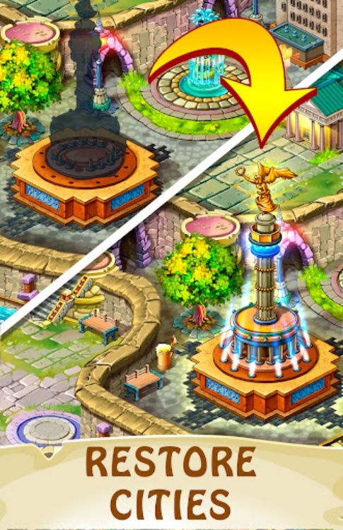 魔法旅行社: 配对游戏, 三消, 智力游戏 和 三消游戏