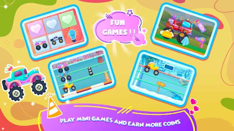 MonsterTruck Car Game for Kids