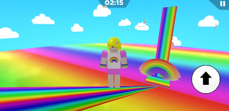 Rainbow Parkour sweet Girl