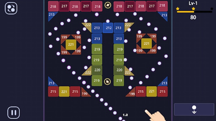 砖块粉碎  brick break