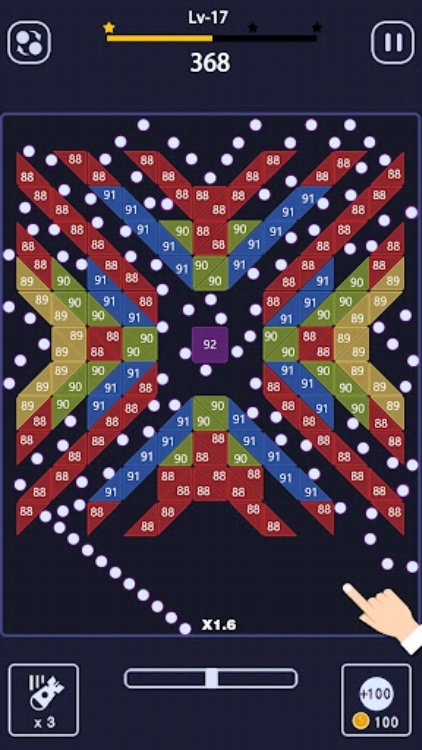 砖块粉碎  brick break