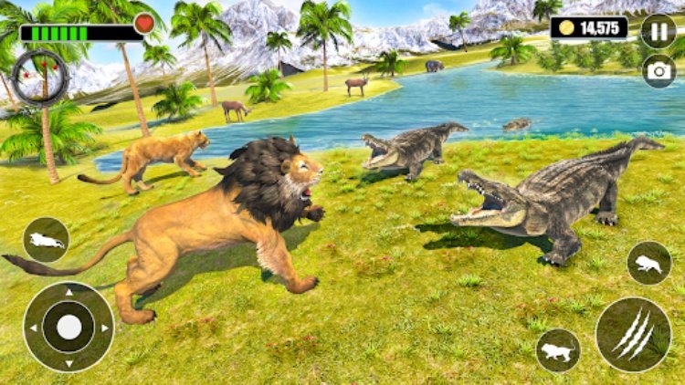 生气的 狮子 模拟器 狮子 游戏