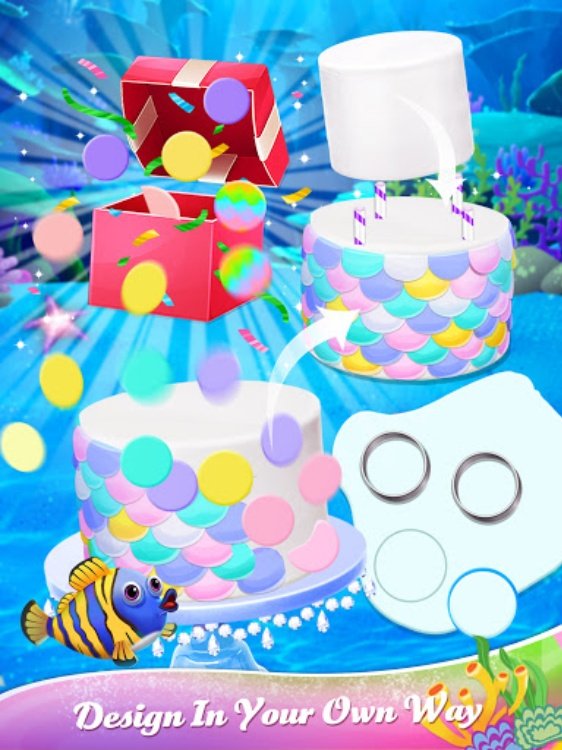 Unicorn Mermaid Cake