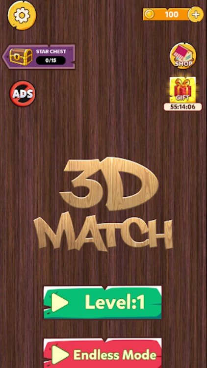 Match 3D Puzzle Endless Mode