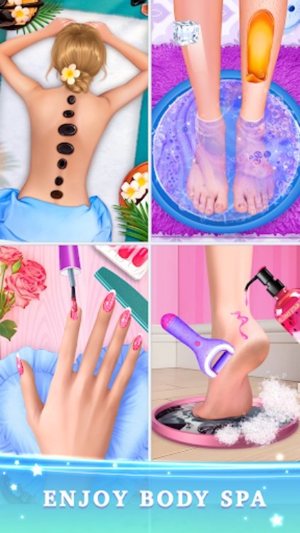 美容游戏大全: 女生化妆沙龙和娃娃换装游戏