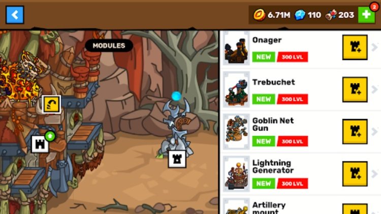 Stagelands 保卫 土地, 能力 & 技能 TD