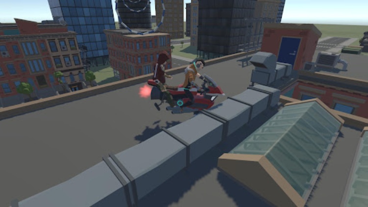 Flying Motorcycle 3D Jet Taxi
