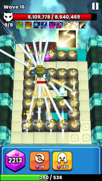 幸运! 合并! 塔防!