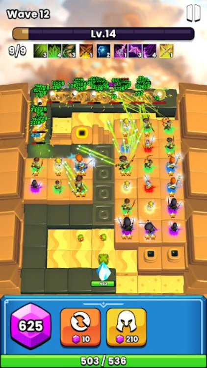 幸运! 合并! 塔防!