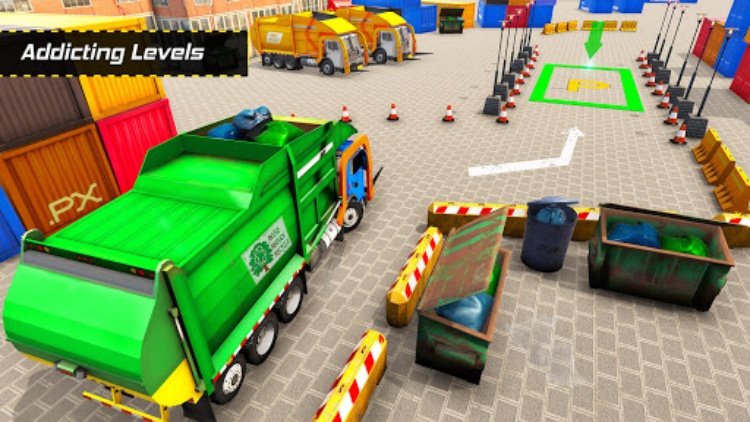Garbage Truck Parking Games 3D