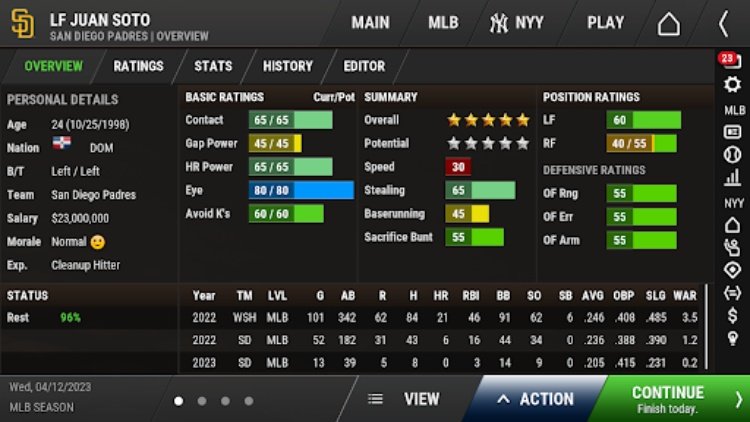 OOTP Baseball Go 24