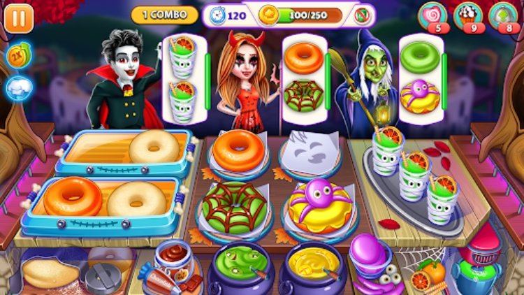 万圣节疯狂烹饪游戏