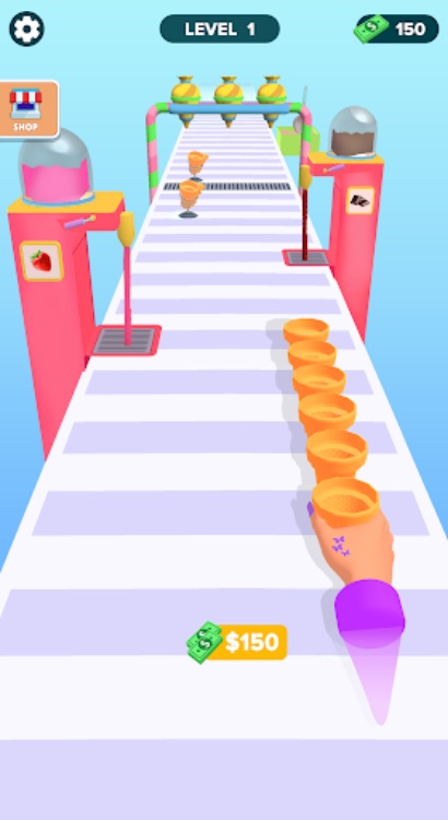 Ice Cream Stack Runner Games
