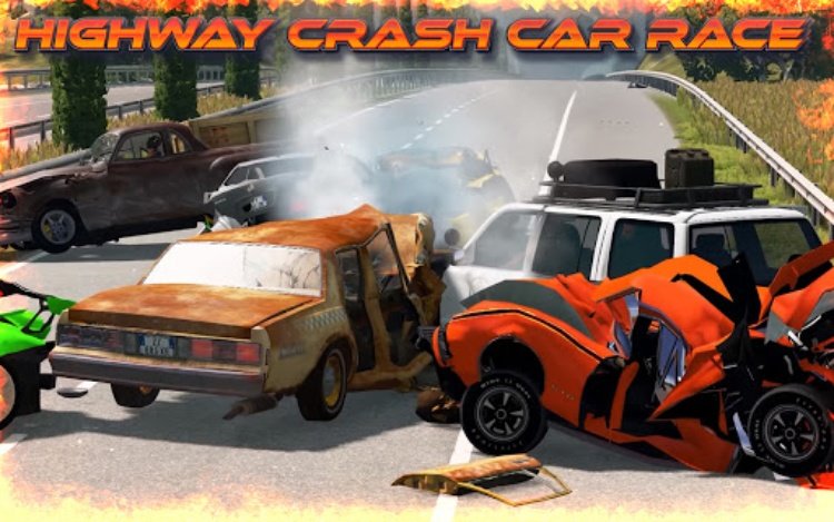 Highway Crash Car Race