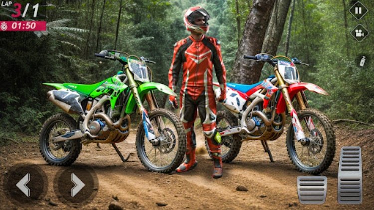 越野自行车特技游戏