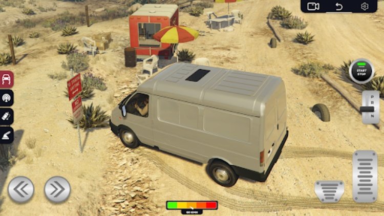 Minibus Gazelle Truck Driving