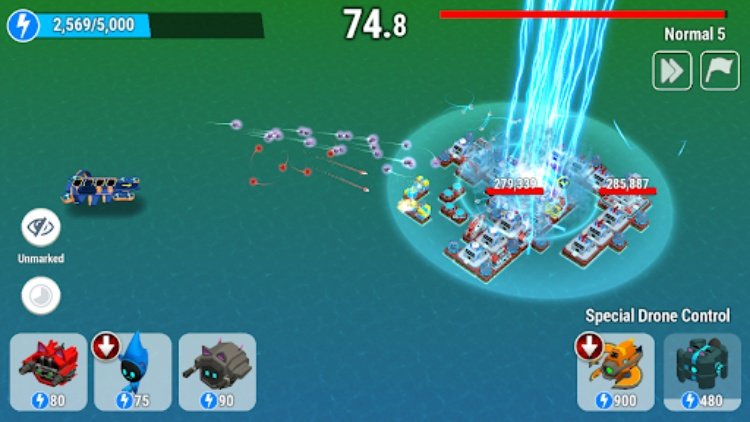 Drone Battle :  idle cats