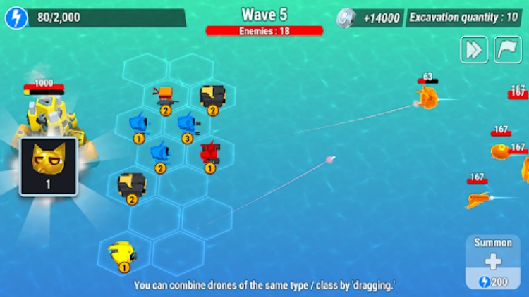 Drone Battle :  idle cats