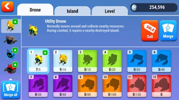 Drone Battle :  idle cats