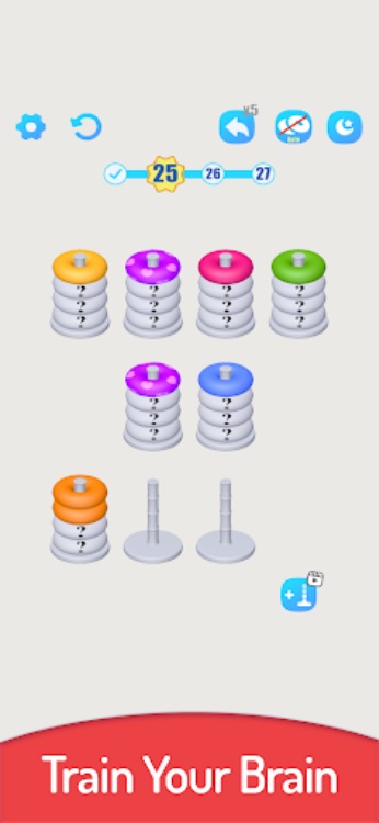 3D Color Sort Hoop Stack