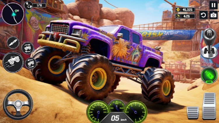 Hard Wheels Monster Truck Game