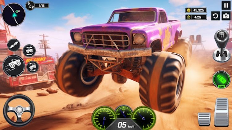Hard Wheels Monster Truck Game