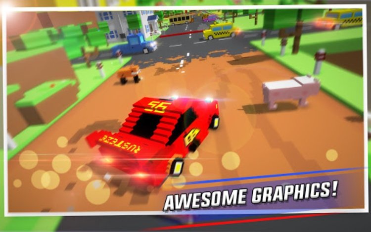 Crossy Brakes: Blocky Road Fun