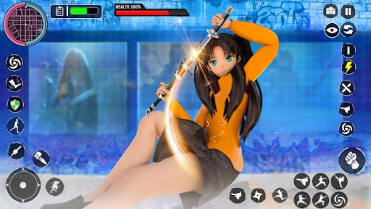 Anime High School Girl Fighter