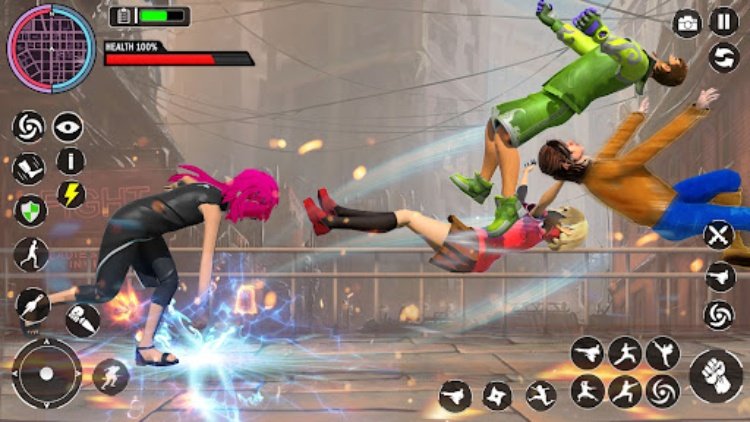 Anime High School Girl Fighter