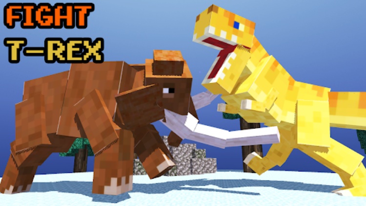 Blocky Dino Park Mammoth Rage