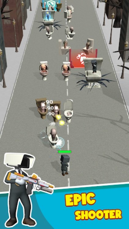Toilet Monster: Run Shooter