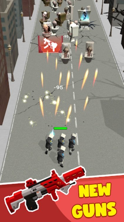 Toilet Monster: Run Shooter