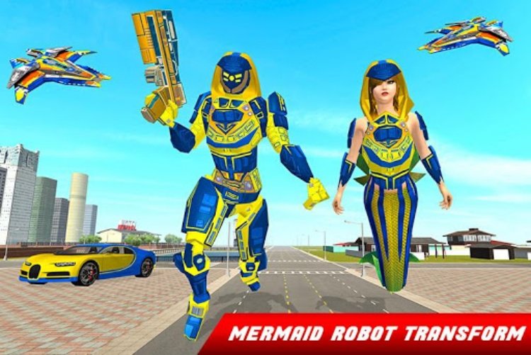 Mermaid Simulator: Robot Games