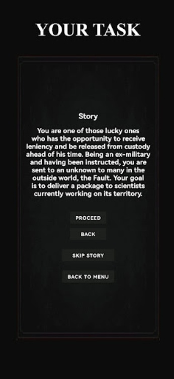 Fault Zone: Text Retro Stalker