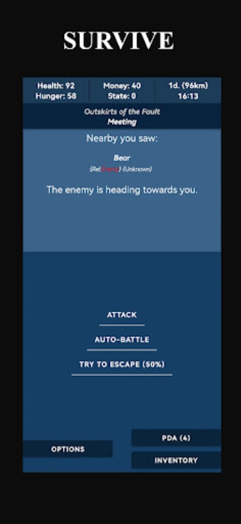 Fault Zone: Text Retro Stalker