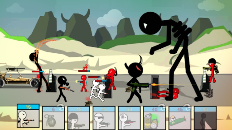 Stickman Trenches: Stick 战争