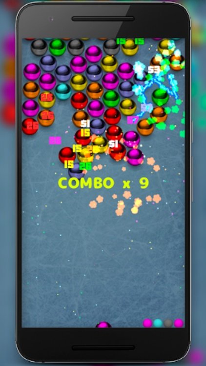 Magnetic balls bubble shoot
