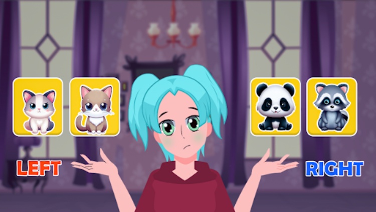 左或右：装扮游戏