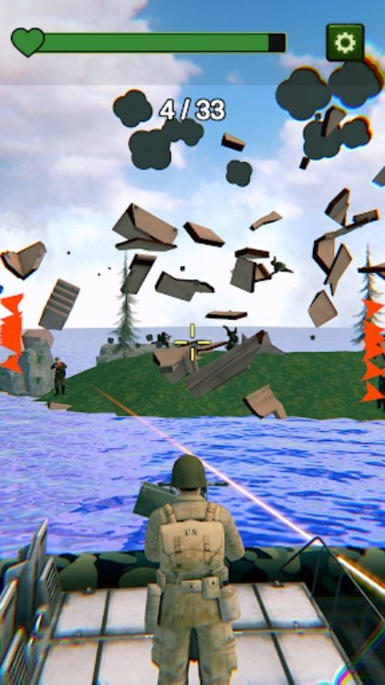 Boat Defense: Shooting Warship